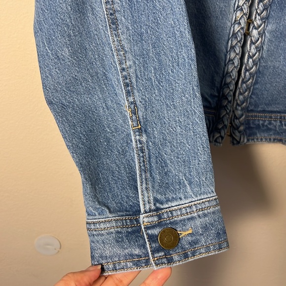 Habitual Women's Braided Denim Jacket Size XL - Picture 6 of 9